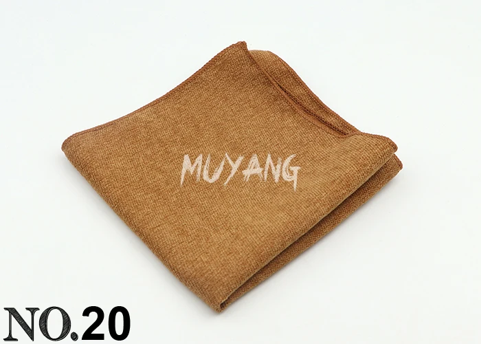Velvet Soft Handkerchief Scarves Vintage Ductile Hankies Men's Design Pocket Square Handkerchiefs 22*22cm