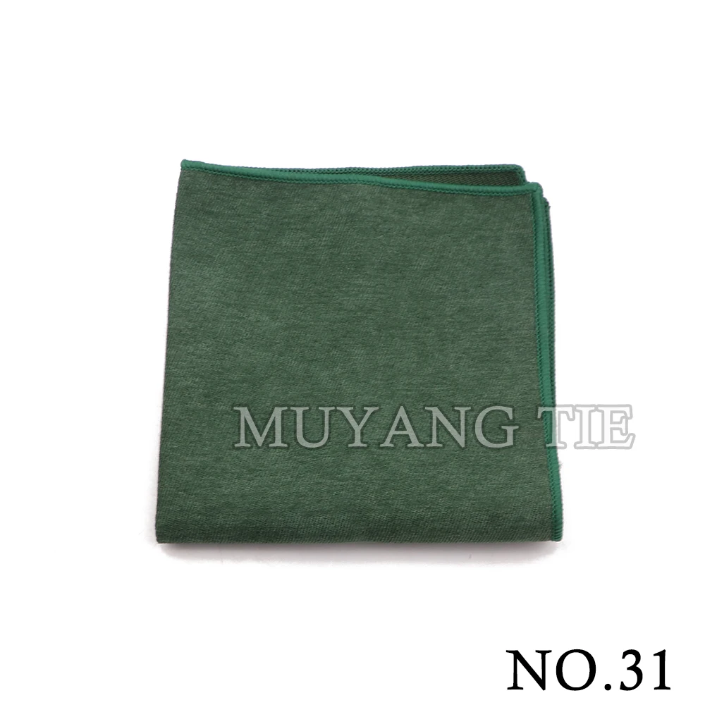 Velvet Soft Handkerchief Scarves Vintage Ductile Hankies Men's Design Pocket Square Handkerchiefs 22*22cm