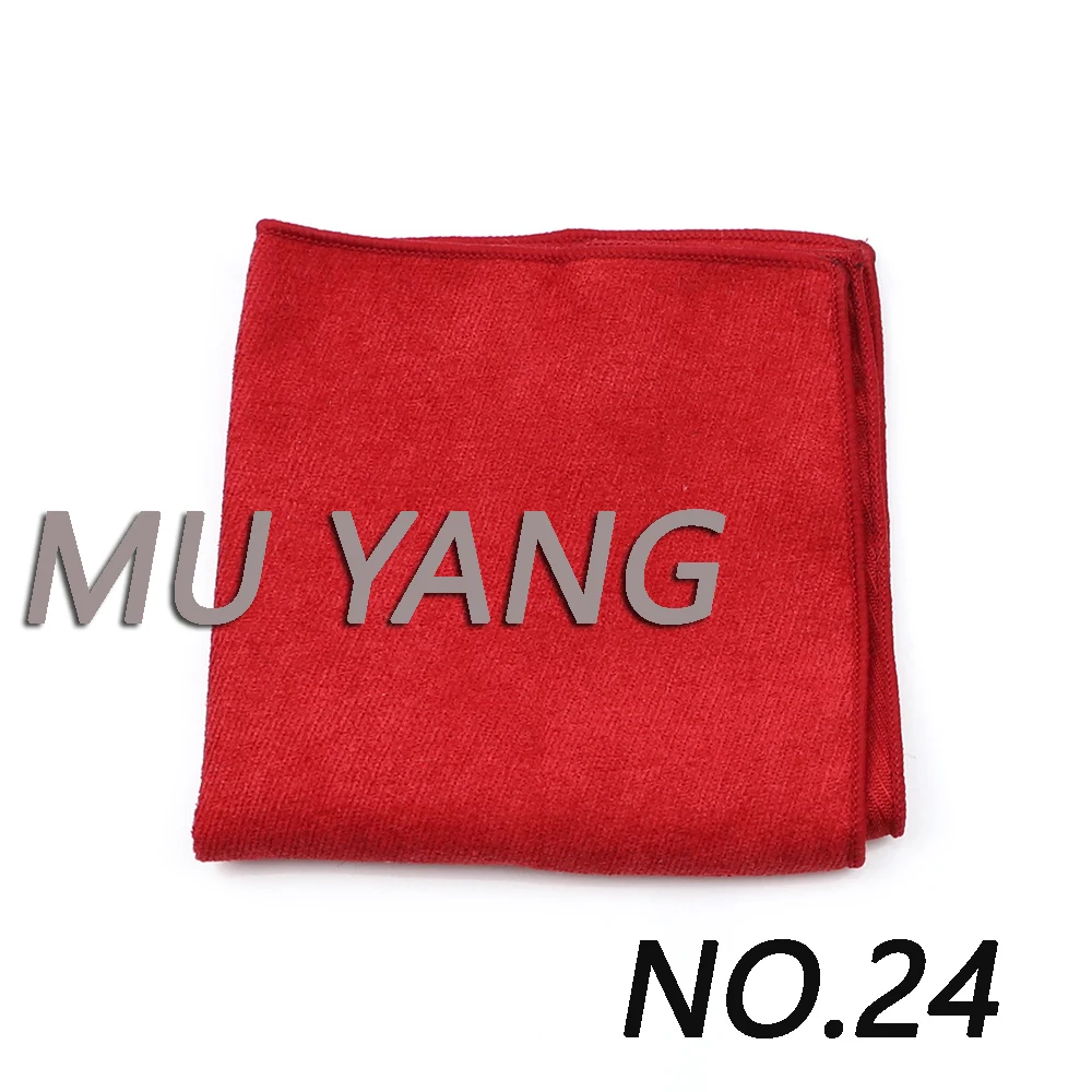 Velvet Soft Handkerchief Scarves Vintage Ductile Hankies Men's Design Pocket Square Handkerchiefs 22*22cm