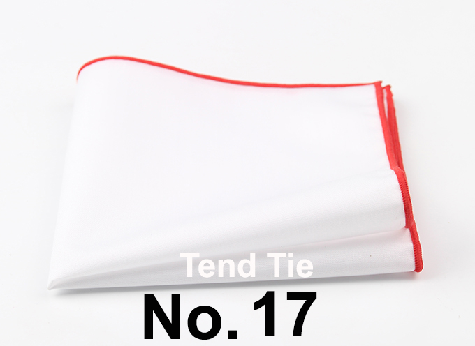 Men's Sunny Style Cotton Handkerchief Black Pocket Square Colorful Edge Hankies Towel Casual 23*23cm