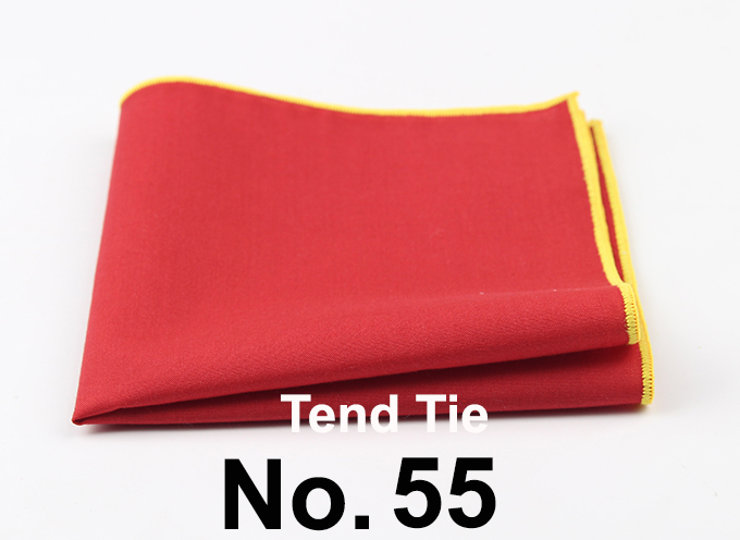 Men's Sunny Style Cotton Handkerchief Black Pocket Square Colorful Edge Hankies Towel Casual 23*23cm