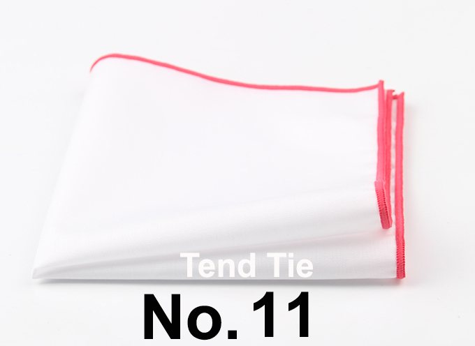 Men's Sunny Style Cotton Handkerchief Black Pocket Square Colorful Edge Hankies Towel Casual 23*23cm