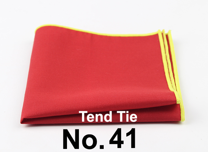 Men's Sunny Style Cotton Handkerchief Black Pocket Square Colorful Edge Hankies Towel Casual 23*23cm