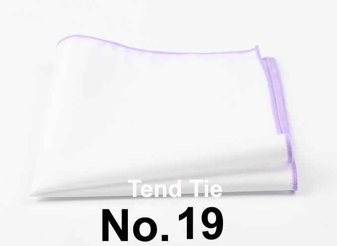 Men's Sunny Style Cotton Handkerchief Black Pocket Square Colorful Edge Hankies Towel Casual 23*23cm