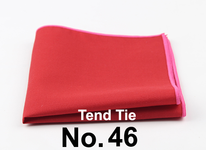 Men's Sunny Style Cotton Handkerchief Black Pocket Square Colorful Edge Hankies Towel Casual 23*23cm