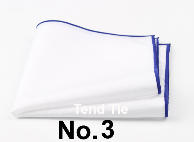 Men's Sunny Style Cotton Handkerchief Black Pocket Square Colorful Edge Hankies Towel Casual 23*23cm