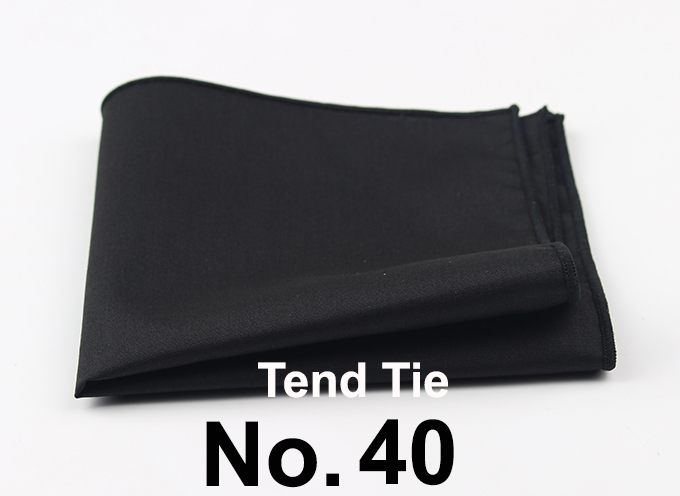 Men's Sunny Style Cotton Handkerchief Black Pocket Square Colorful Edge Hankies Towel Casual 23*23cm