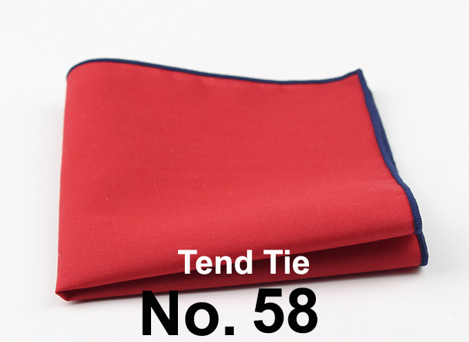 Men's Sunny Style Cotton Handkerchief Black Pocket Square Colorful Edge Hankies Towel Casual 23*23cm