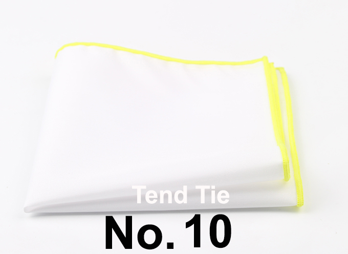 Men's Sunny Style Cotton Handkerchief Black Pocket Square Colorful Edge Hankies Towel Casual 23*23cm