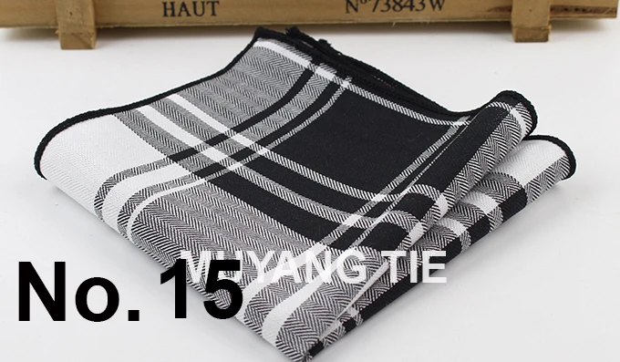 100% Cotton Hankerchief Scarves Vintage Hankies Men's Pocket Square Handkerchiefs Striped Solid Snot Rag 22*22 cm