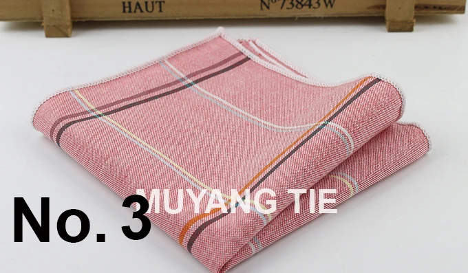 100% Cotton Hankerchief Scarves Vintage Hankies Men's Pocket Square Handkerchiefs Striped Solid Snot Rag 22*22 cm