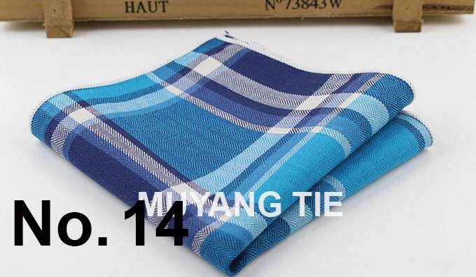 100% Cotton Hankerchief Scarves Vintage Hankies Men's Pocket Square Handkerchiefs Striped Solid Snot Rag 22*22 cm