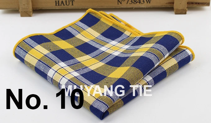 100% Cotton Hankerchief Scarves Vintage Hankies Men's Pocket Square Handkerchiefs Striped Solid Snot Rag 22*22 cm