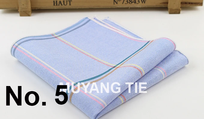100% Cotton Hankerchief Scarves Vintage Hankies Men's Pocket Square Handkerchiefs Striped Solid Snot Rag 22*22 cm
