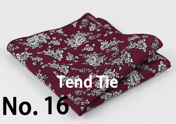 Cotton Handkerchiefs Woven Colorful Printing Flower Plaid Pocket Square Mens Casual Streak Square Pockets Handkerchief Towels