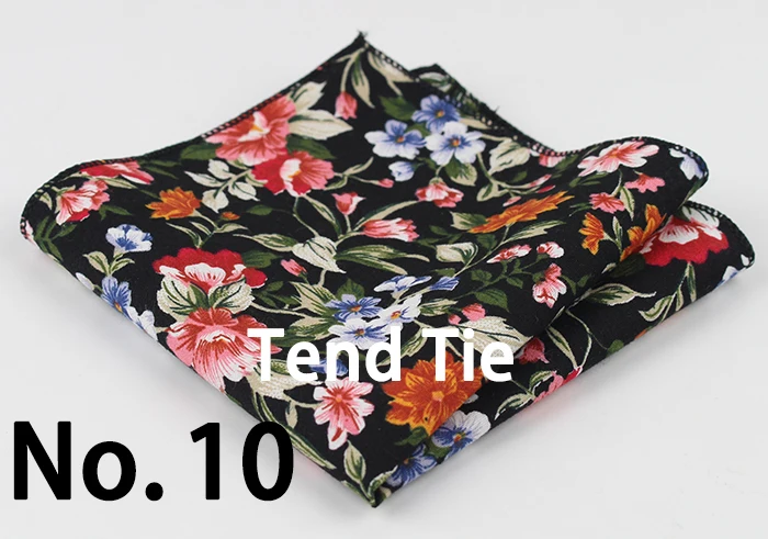 Cotton Handkerchiefs Woven Colorful Printing Flower Plaid Pocket Square Mens Casual Streak Square Pockets Handkerchief Towels