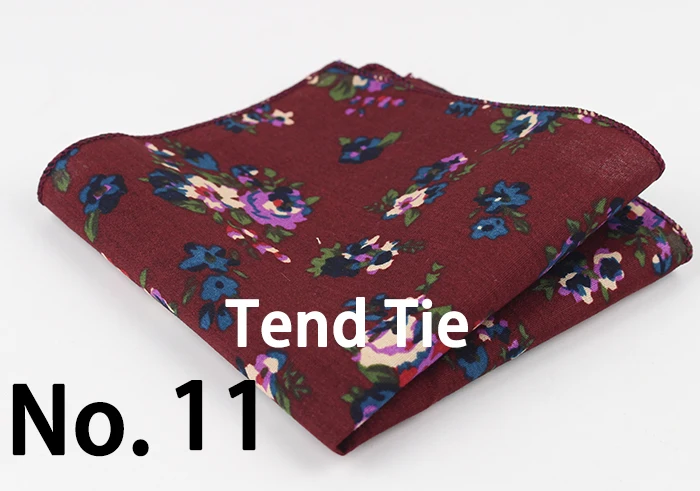 Cotton Handkerchiefs Woven Colorful Printing Flower Plaid Pocket Square Mens Casual Streak Square Pockets Handkerchief Towels