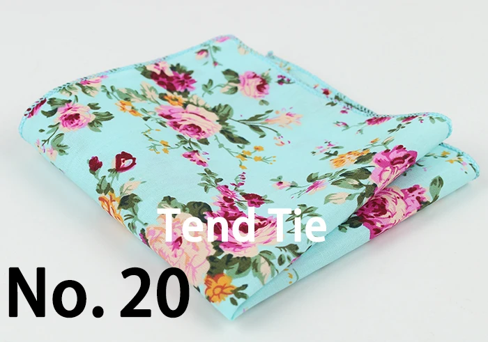 Cotton Handkerchiefs Woven Colorful Printing Flower Plaid Pocket Square Mens Casual Streak Square Pockets Handkerchief Towels