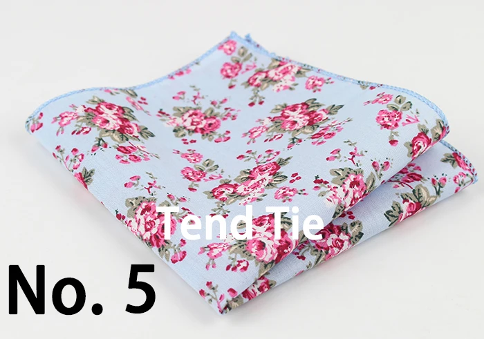 Cotton Handkerchiefs Woven Colorful Printing Flower Plaid Pocket Square Mens Casual Streak Square Pockets Handkerchief Towels