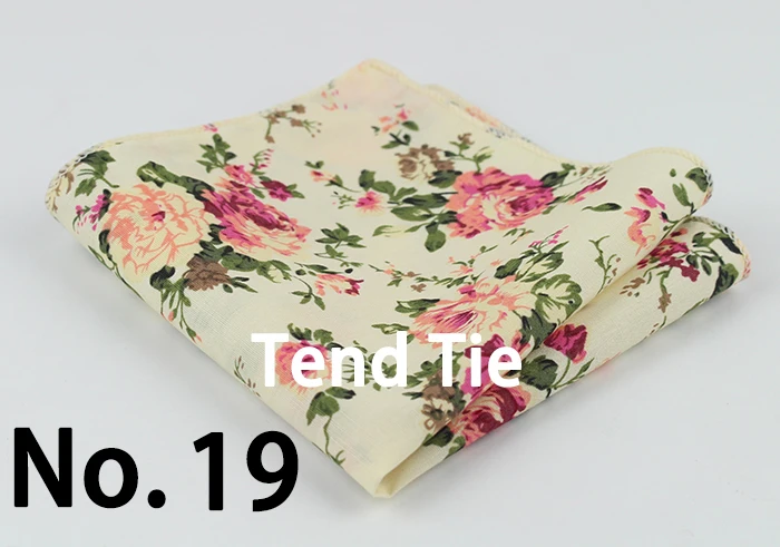 Cotton Handkerchiefs Woven Colorful Printing Flower Plaid Pocket Square Mens Casual Streak Square Pockets Handkerchief Towels