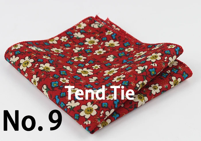 Cotton Handkerchiefs Woven Colorful Printing Flower Plaid Pocket Square Mens Casual Streak Square Pockets Handkerchief Towels