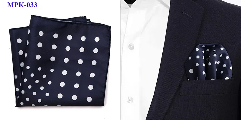 Design Pocket Square Handkerchief 23*23CM Paisley Dot Chest Hankies for Wedding Men's Suit Hanky Chest Towel