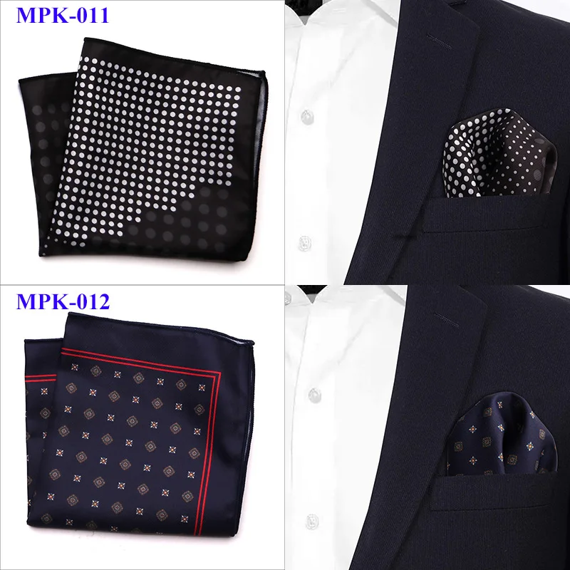 Design Pocket Square Handkerchief 23*23CM Paisley Dot Chest Hankies for Wedding Men's Suit Hanky Chest Towel