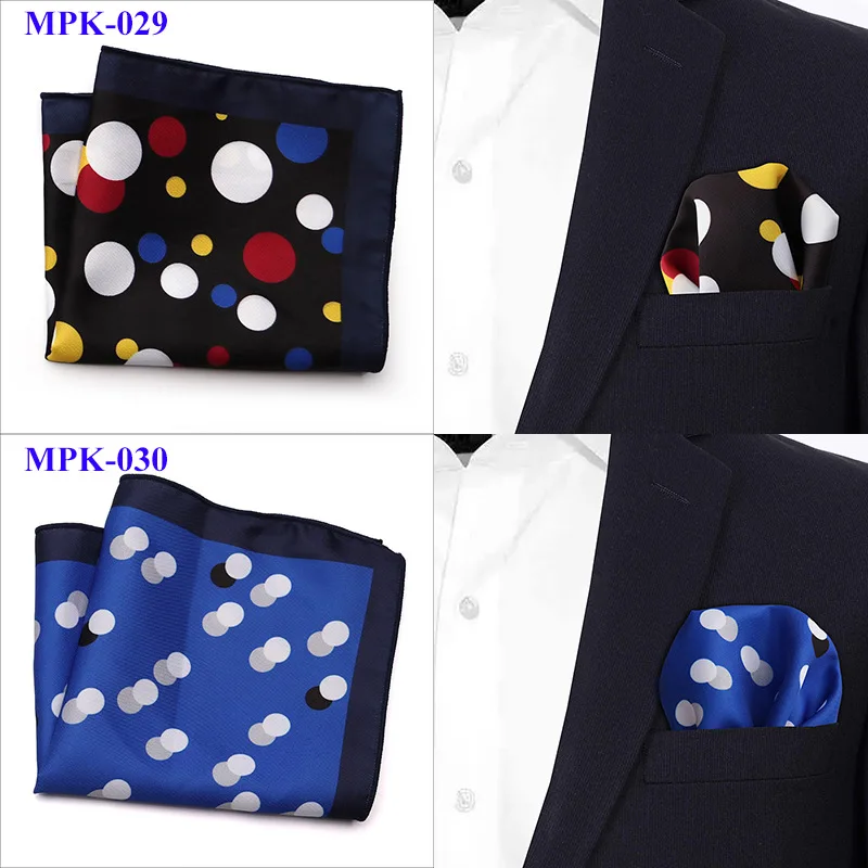 Design Pocket Square Handkerchief 23*23CM Paisley Dot Chest Hankies for Wedding Men's Suit Hanky Chest Towel