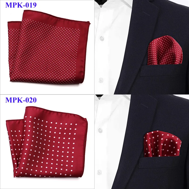 Design Pocket Square Handkerchief 23*23CM Paisley Dot Chest Hankies for Wedding Men's Suit Hanky Chest Towel