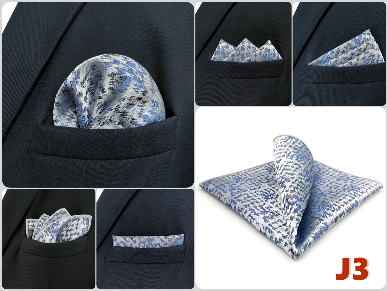 Men Pocket Square Handkerchief Multi Styles Paisley Floral Solid Jacquard Suit Pocket Towel Hanky Business Wedding Accessories