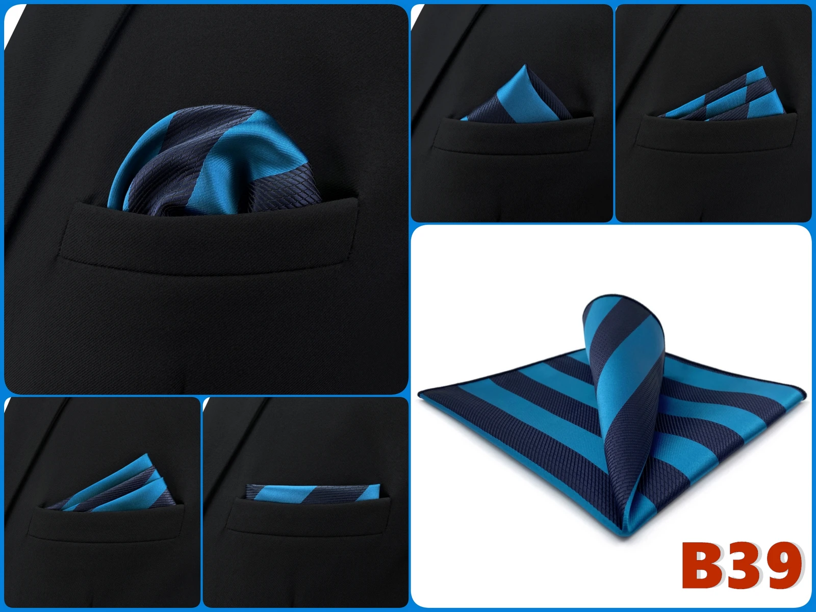 Men Pocket Square Handkerchief Multi Styles Paisley Floral Solid Jacquard Suit Pocket Towel Hanky Business Wedding Accessories
