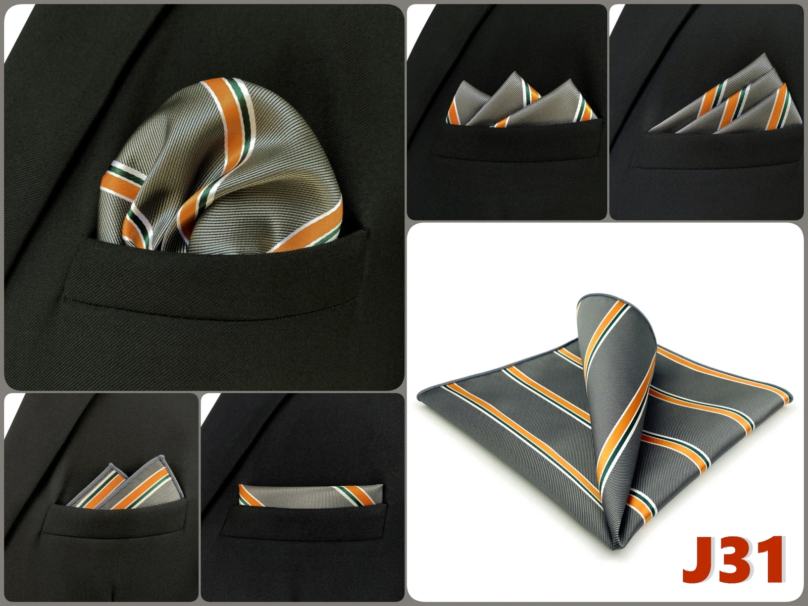 Men Pocket Square Handkerchief Multi Styles Paisley Floral Solid Jacquard Suit Pocket Towel Hanky Business Wedding Accessories