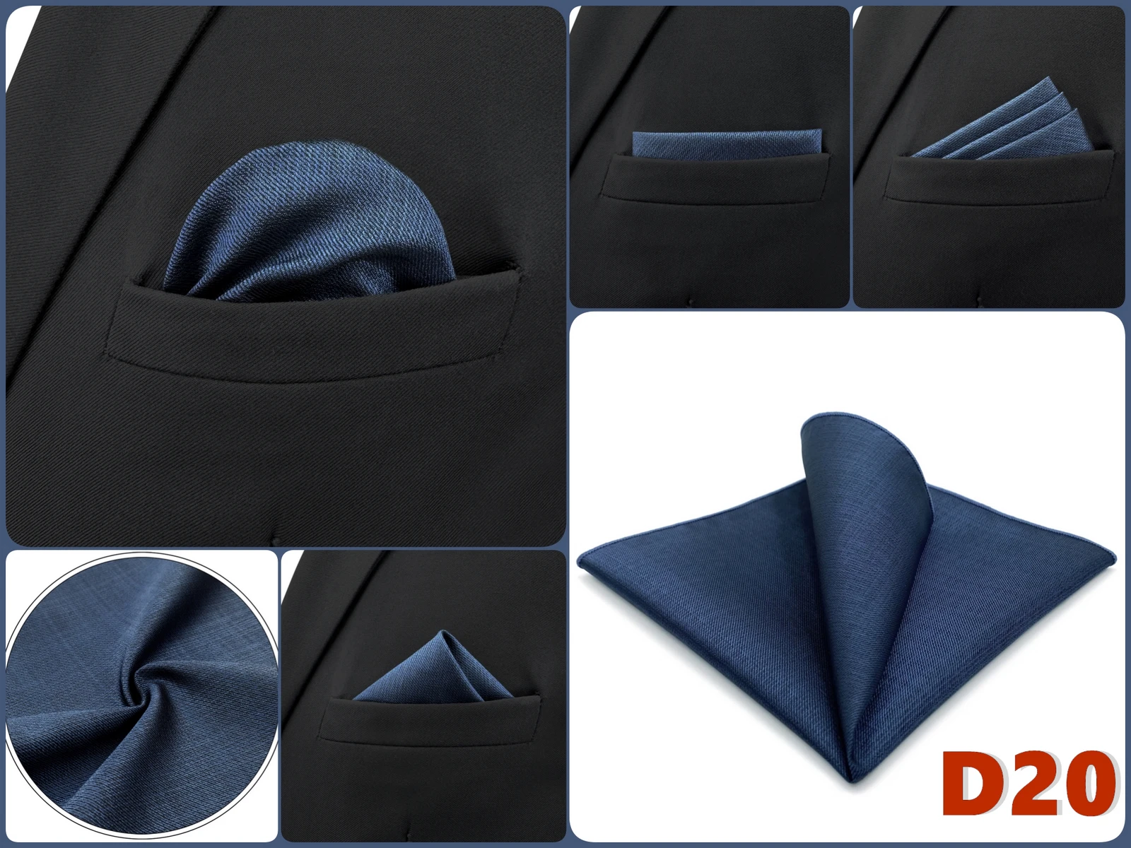 Men Pocket Square Handkerchief Multi Styles Paisley Floral Solid Jacquard Suit Pocket Towel Hanky Business Wedding Accessories