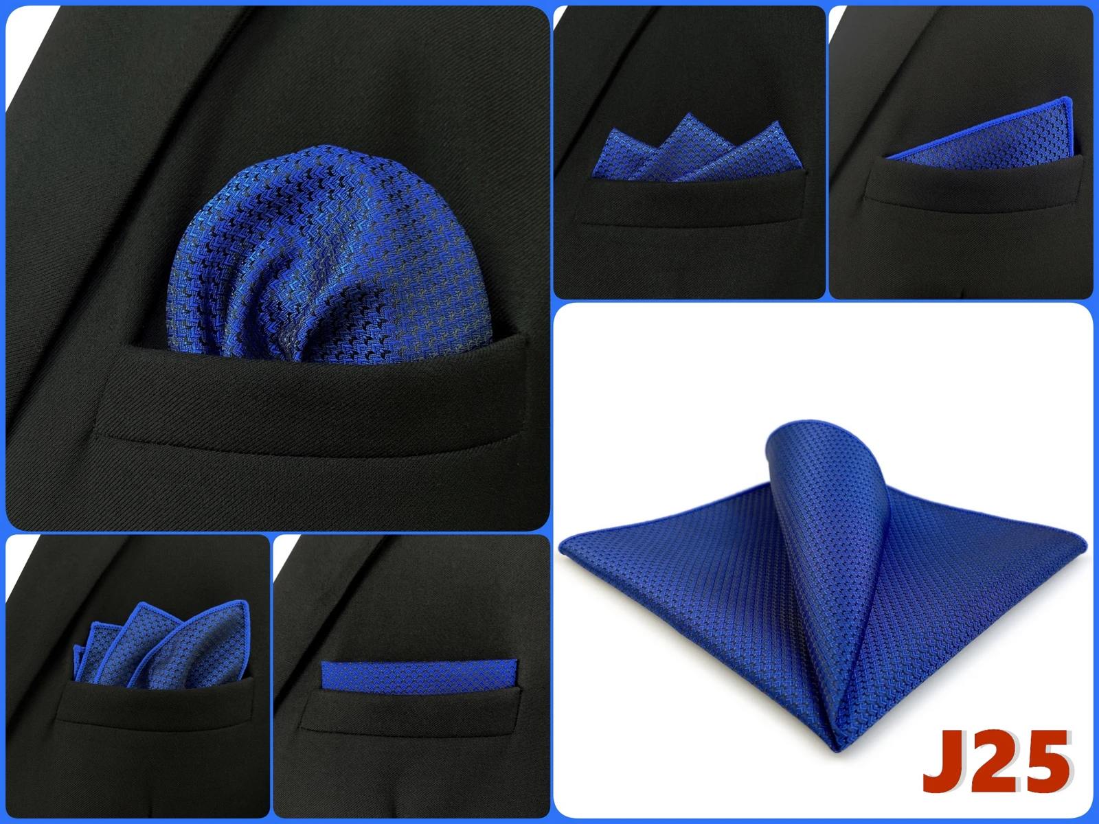 Men Pocket Square Handkerchief Multi Styles Paisley Floral Solid Jacquard Suit Pocket Towel Hanky Business Wedding Accessories