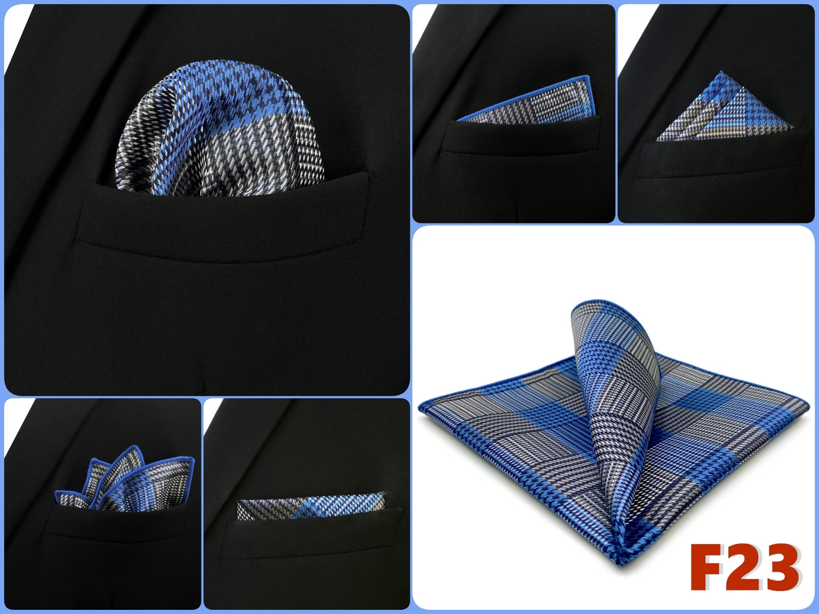 Men Pocket Square Handkerchief Multi Styles Paisley Floral Solid Jacquard Suit Pocket Towel Hanky Business Wedding Accessories
