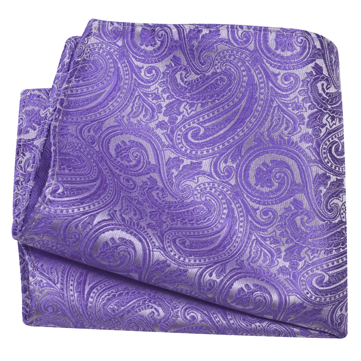 Ricnais Classic Silk Pattern Handkerchiefs 25cm*25cm Hanky Green Red Purple Orange Pocket Square For Man Wedding Business Party