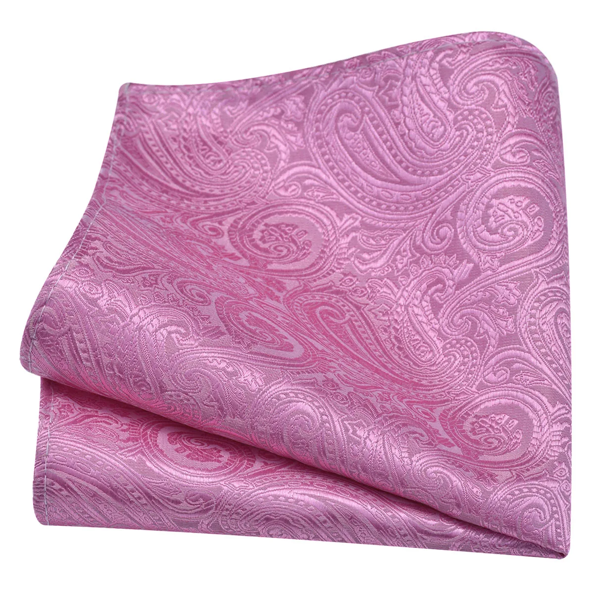 Ricnais Classic Silk Pattern Handkerchiefs 25cm*25cm Hanky Green Red Purple Orange Pocket Square For Man Wedding Business Party