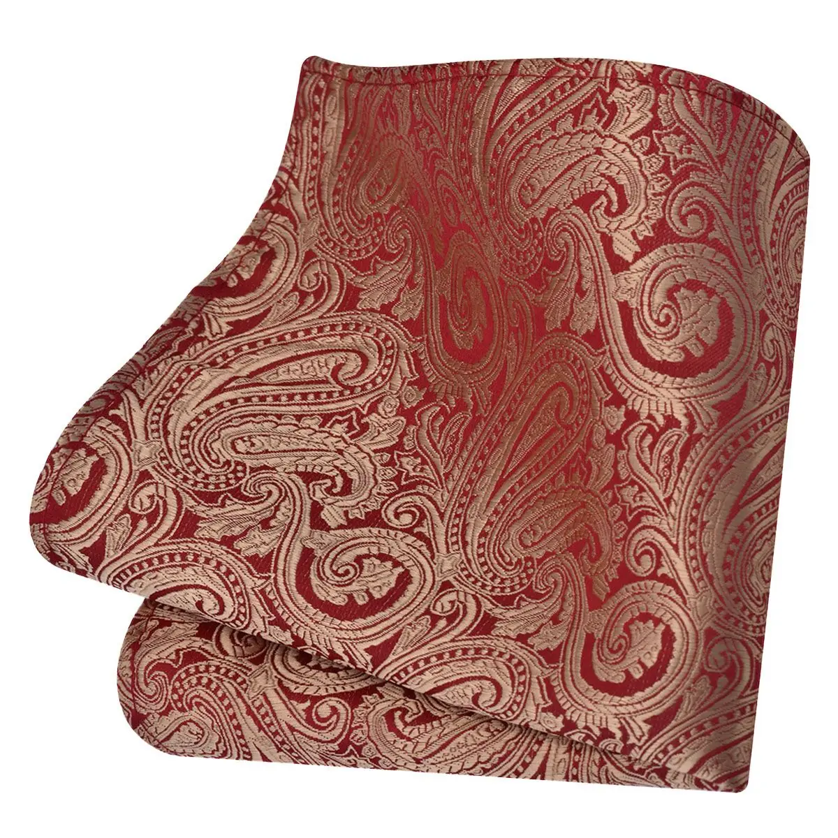 Ricnais Classic Silk Pattern Handkerchiefs 25cm*25cm Hanky Green Red Purple Orange Pocket Square For Man Wedding Business Party
