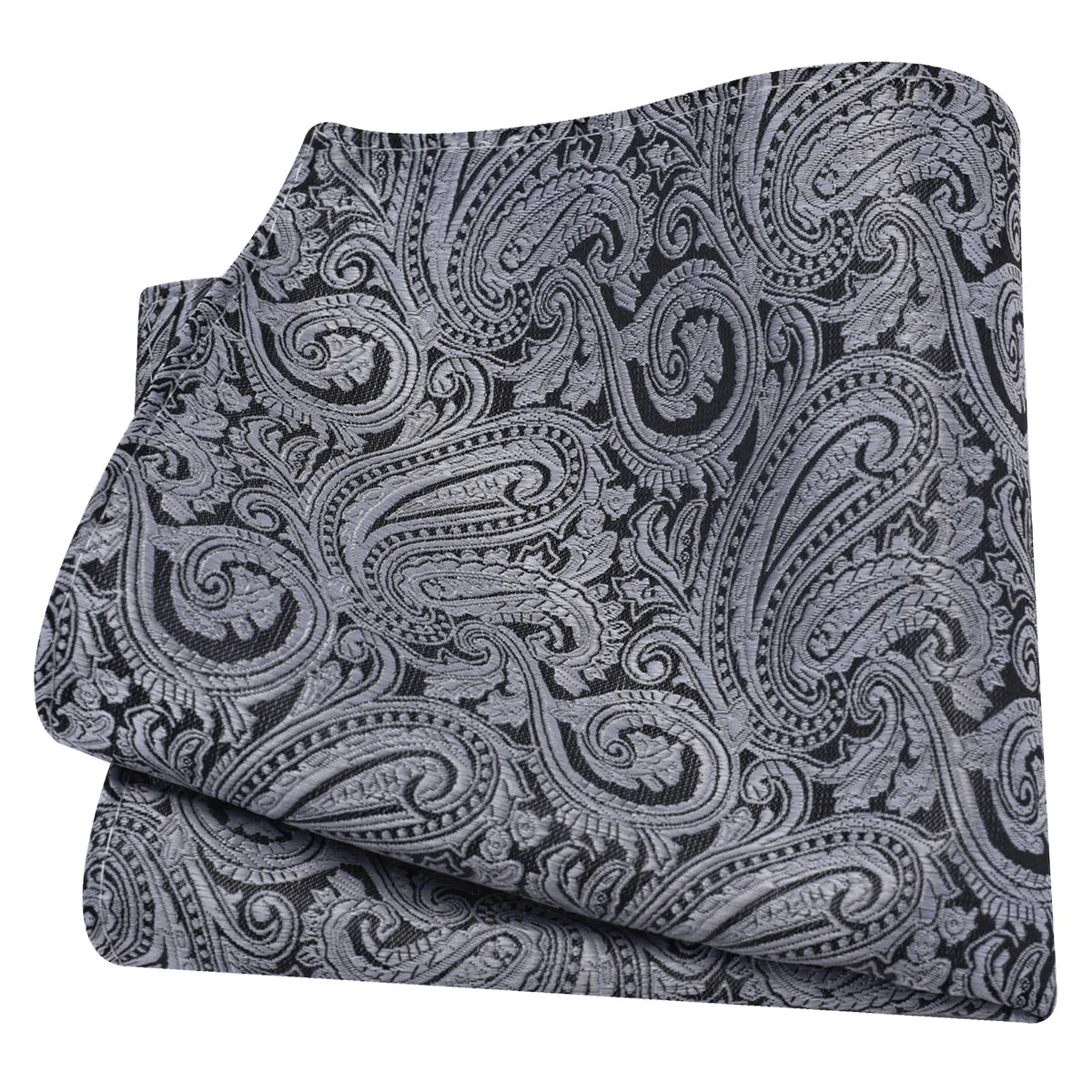 Ricnais Classic Silk Pattern Handkerchiefs 25cm*25cm Hanky Green Red Purple Orange Pocket Square For Man Wedding Business Party