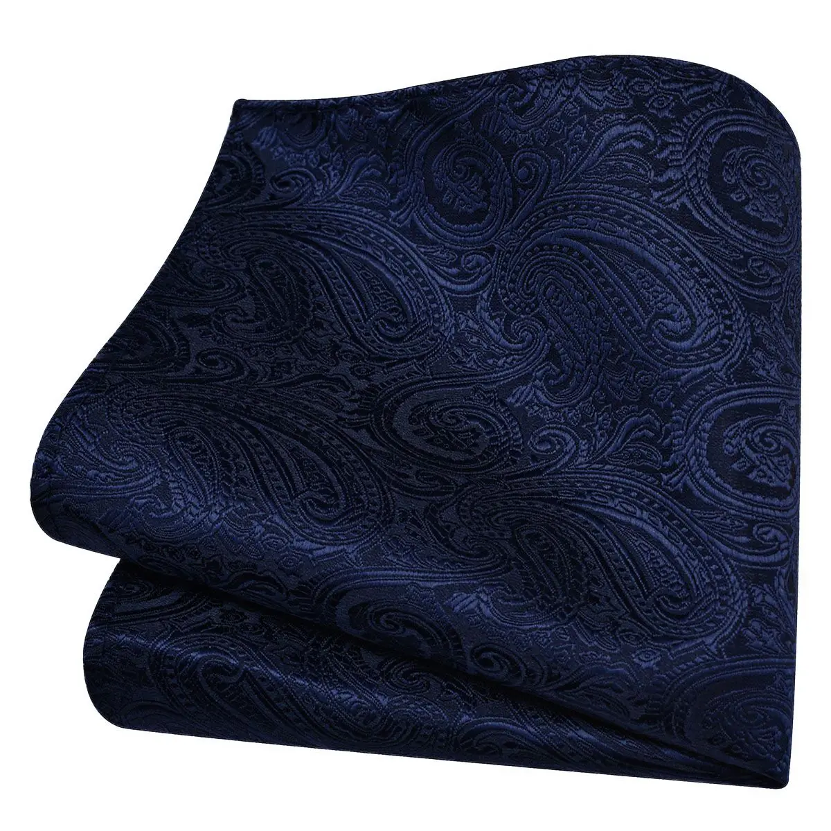 Ricnais Classic Silk Pattern Handkerchiefs 25cm*25cm Hanky Green Red Purple Orange Pocket Square For Man Wedding Business Party