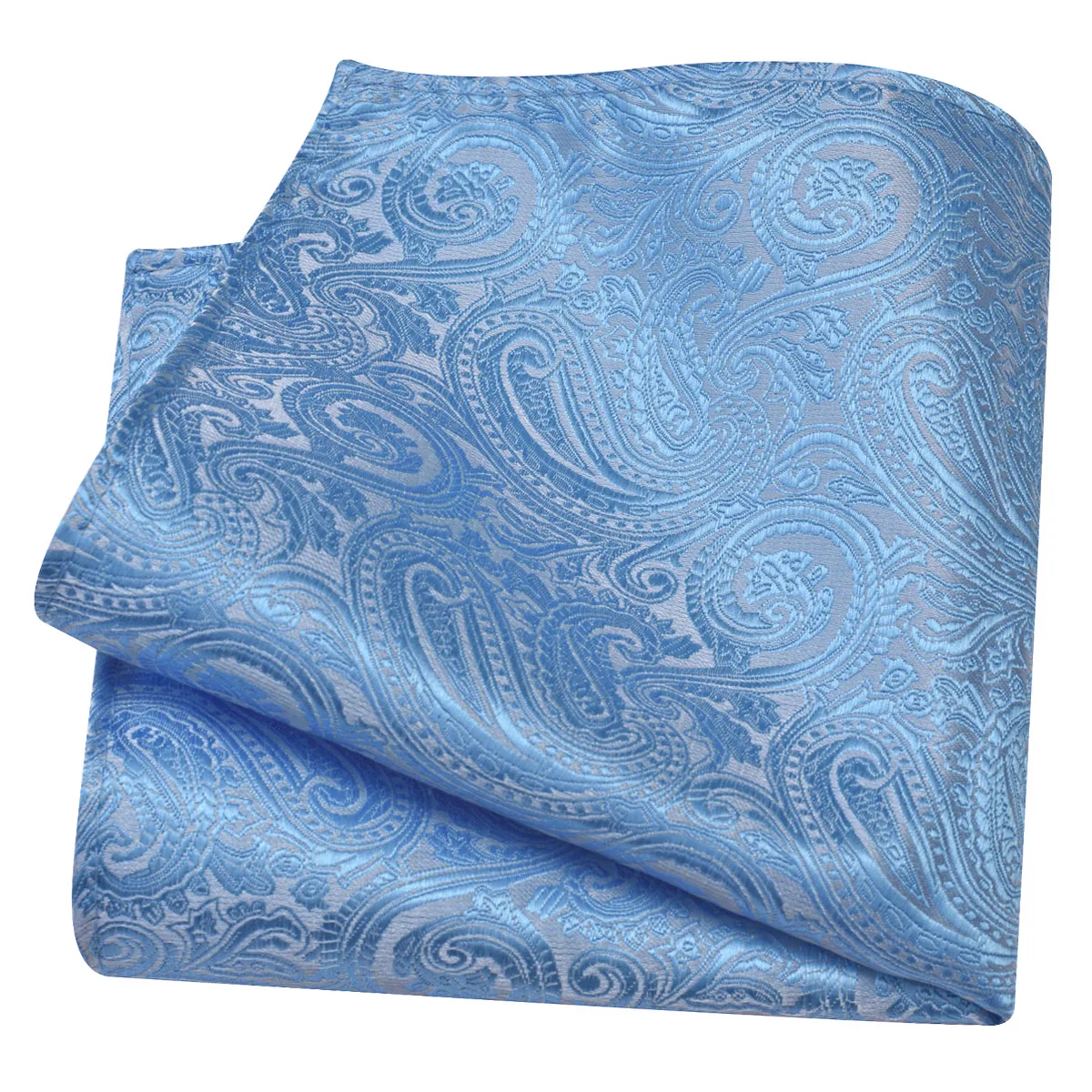 Ricnais Classic Silk Pattern Handkerchiefs 25cm*25cm Hanky Green Red Purple Orange Pocket Square For Man Wedding Business Party