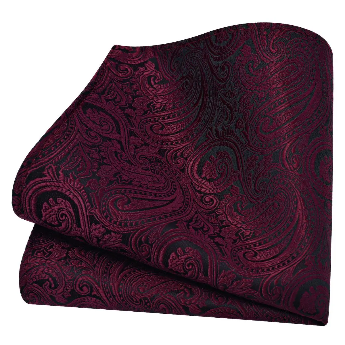 Ricnais Classic Silk Pattern Handkerchiefs 25cm*25cm Hanky Green Red Purple Orange Pocket Square For Man Wedding Business Party
