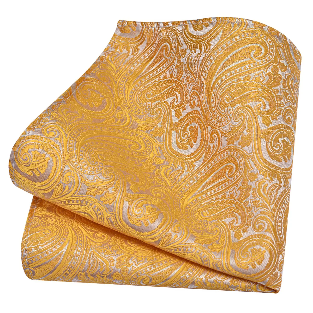 Ricnais Classic Silk Pattern Handkerchiefs 25cm*25cm Hanky Green Red Purple Orange Pocket Square For Man Wedding Business Party
