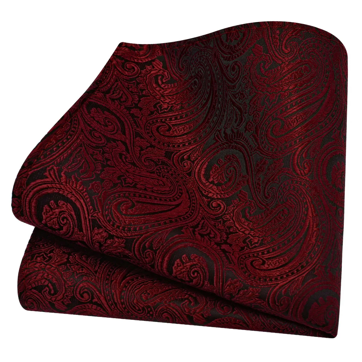 Ricnais Classic Silk Pattern Handkerchiefs 25cm*25cm Hanky Green Red Purple Orange Pocket Square For Man Wedding Business Party