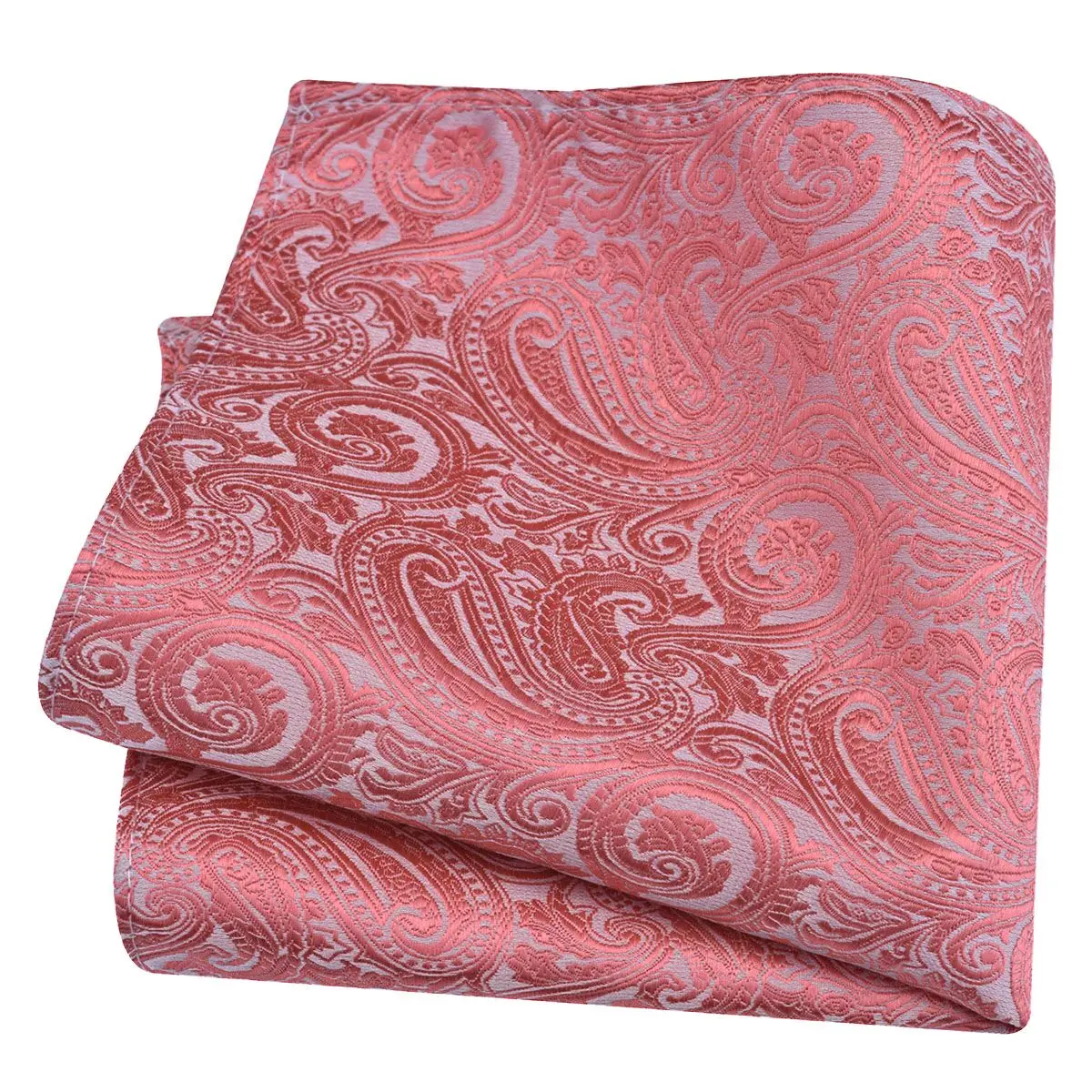 Ricnais Classic Silk Pattern Handkerchiefs 25cm*25cm Hanky Green Red Purple Orange Pocket Square For Man Wedding Business Party