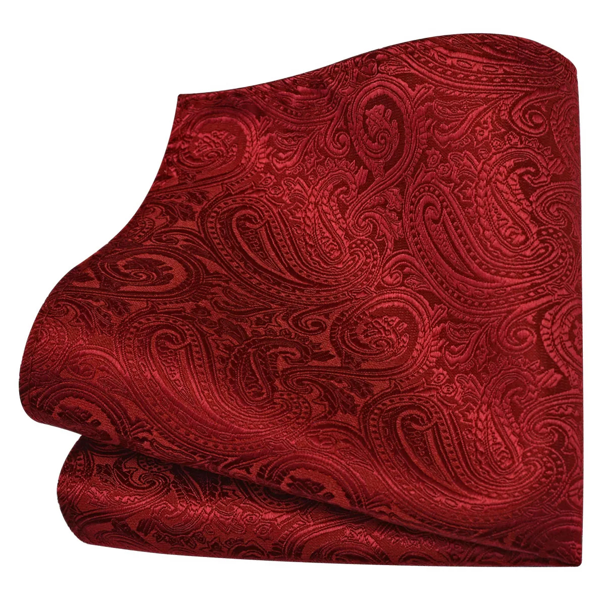 Ricnais Classic Silk Pattern Handkerchiefs 25cm*25cm Hanky Green Red Purple Orange Pocket Square For Man Wedding Business Party