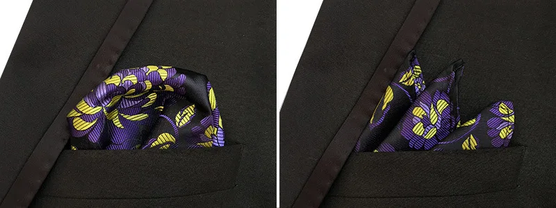 41 Colors 25*25cm Men's Business Suits Pocket Square Handkerchiefs for Wedding Floral Plaid Stripes Hankies Mens Pocket Towel