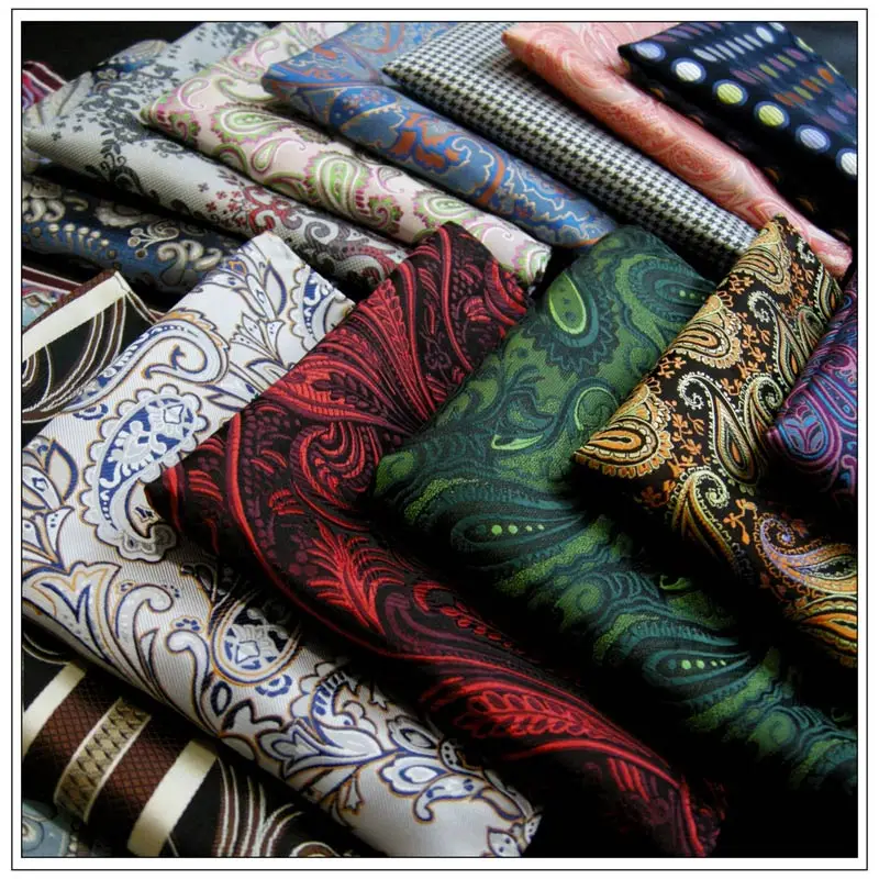 41 Colors 25*25cm Men's Business Suits Pocket Square Handkerchiefs for Wedding Floral Plaid Stripes Hankies Mens Pocket Towel