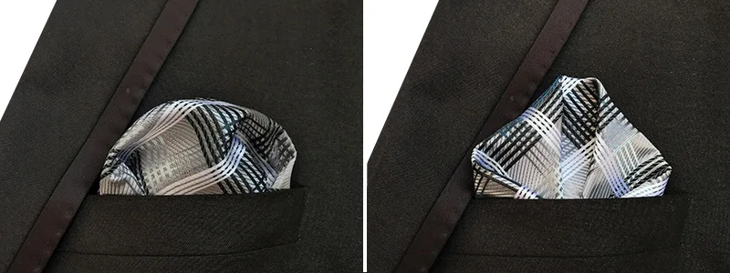 41 Colors 25*25cm Men's Business Suits Pocket Square Handkerchiefs for Wedding Floral Plaid Stripes Hankies Mens Pocket Towel