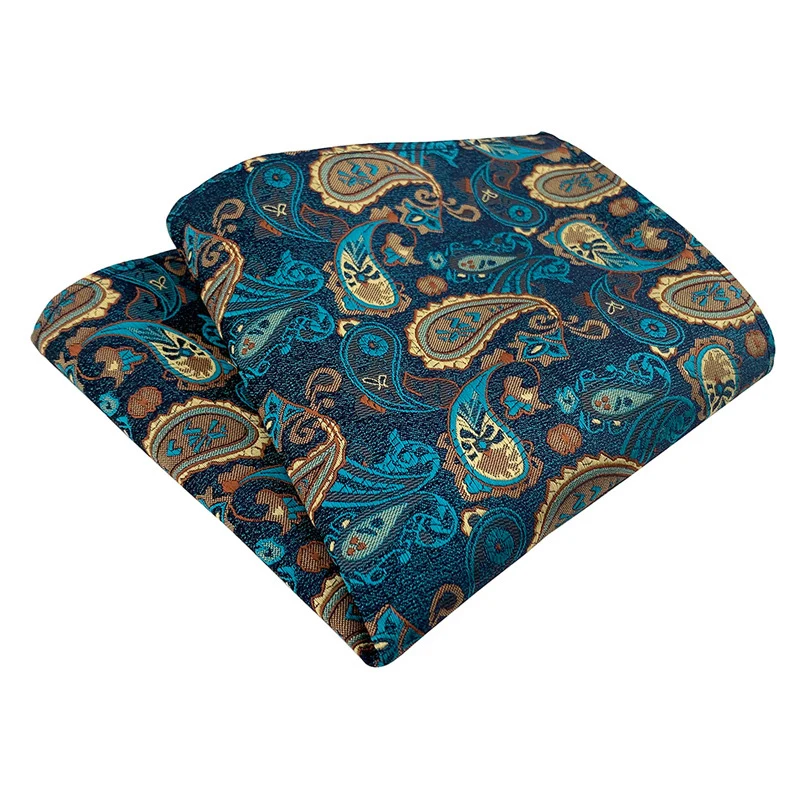 Hot sale Brand Handkerchief Pocket Square Hanky Floral Paisley Stripes For Men Fit Formal Party Abraham Lincoln's Birthday